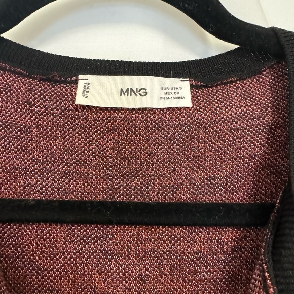 Mango Retro Funky Patterned Fine Knit Cardigan - Picture 3 of 3